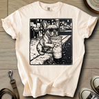 Dog Drinking Iced Coffee - Frenchie T-Shirt