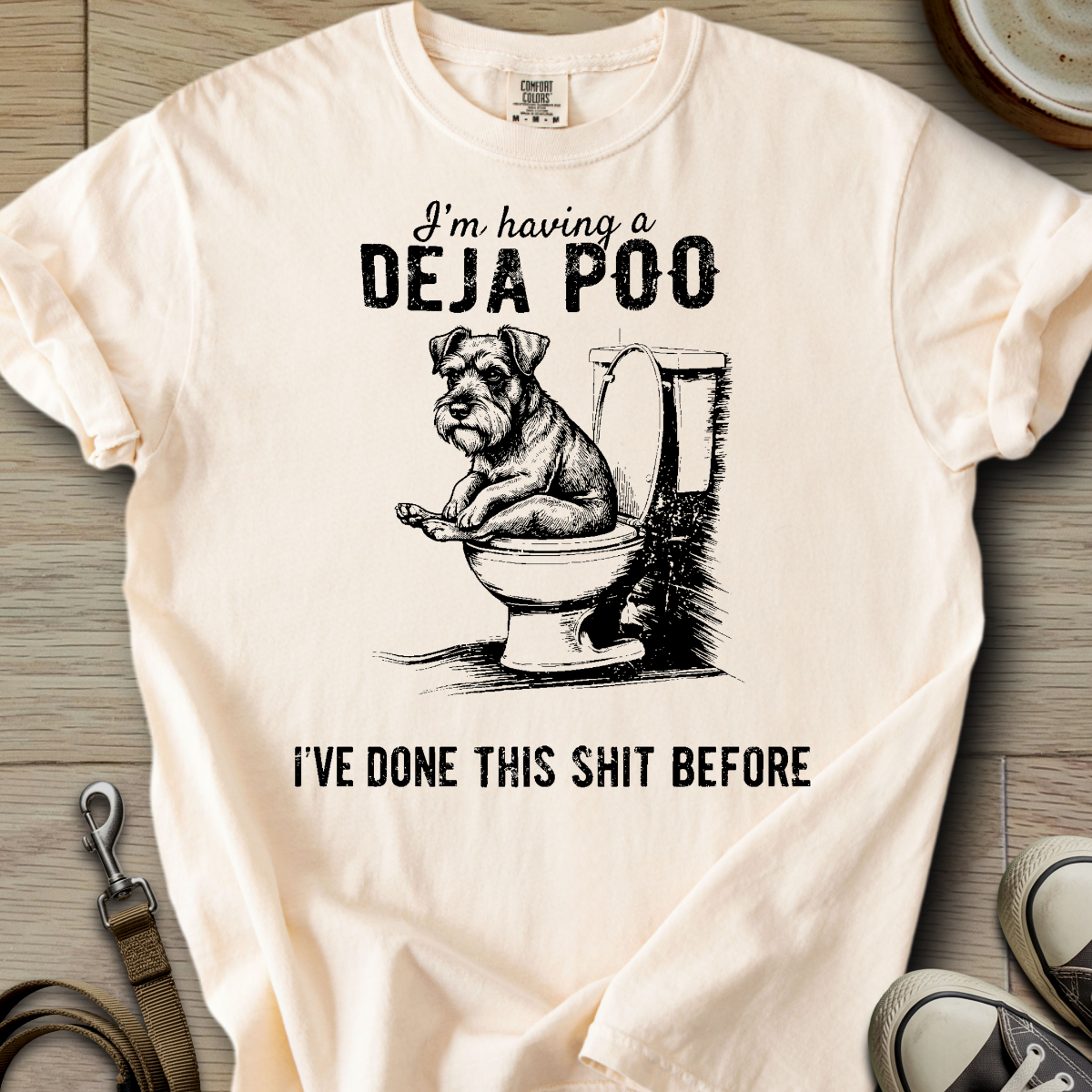 Having a Deja Poo - Schnauzer T-Shirt