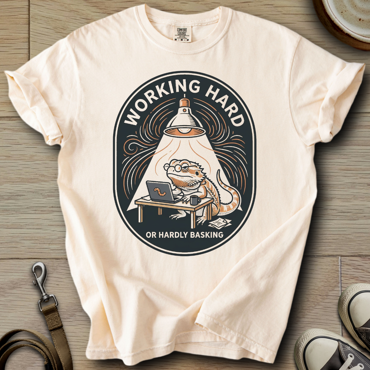 Working Hard - Beardie T-Shirt
