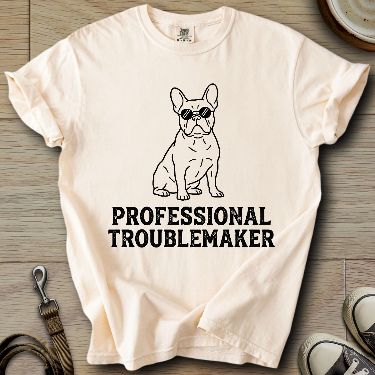 Professional Troublemaker - Frenchie T-Shirt
