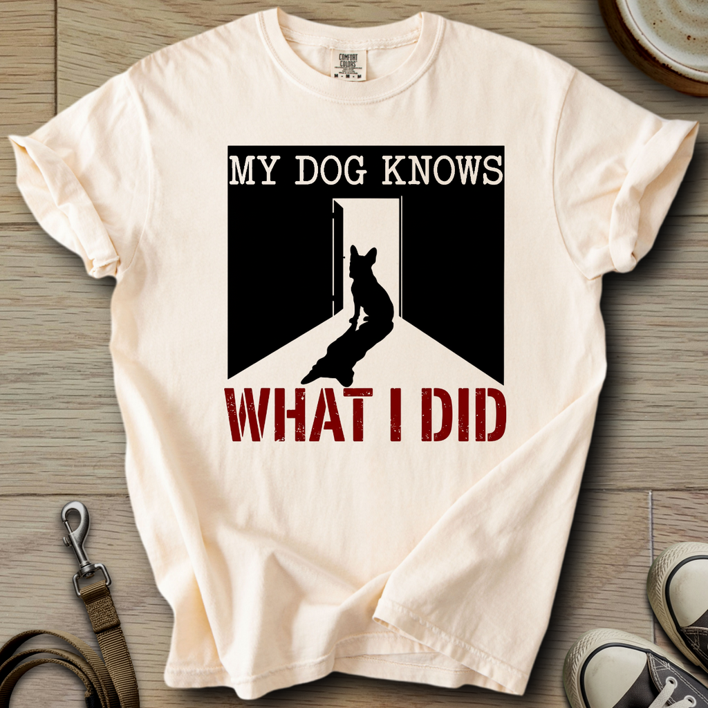My Dog Knows - Frenchie T-Shirt