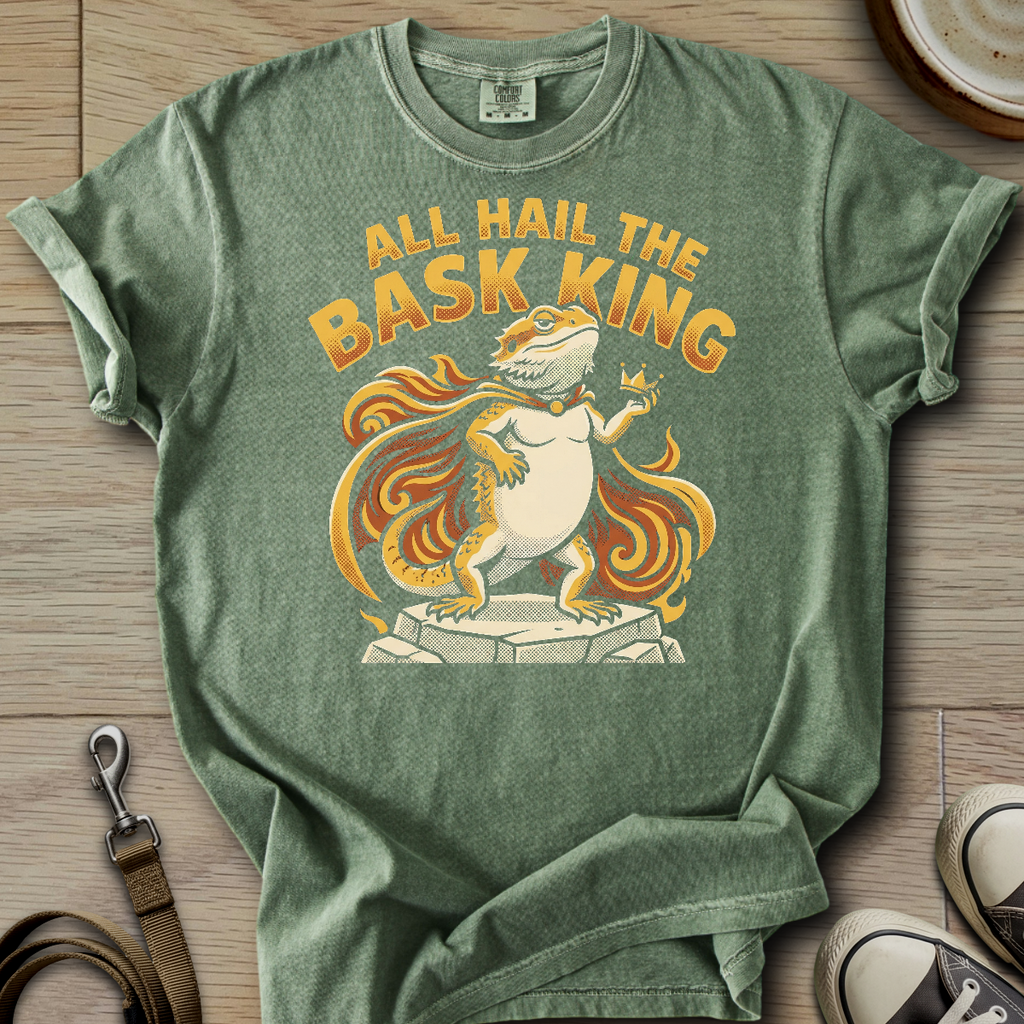 All Hail the Bask King - Beardie T-Shirt