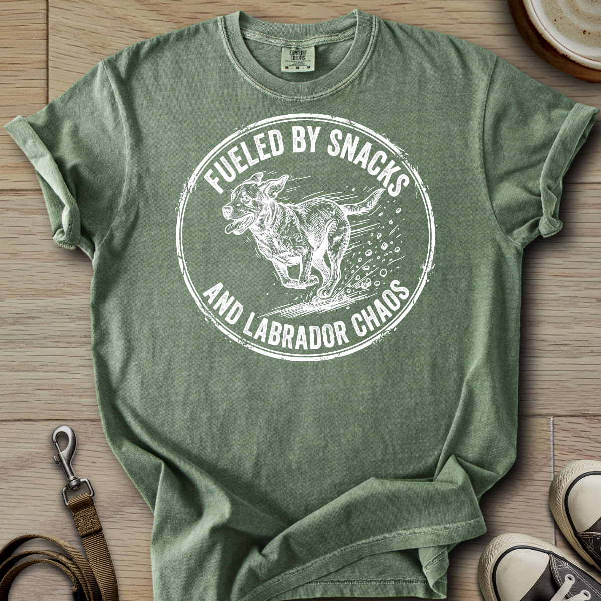 Fueled by Snacks - Labrador T-Shirt
