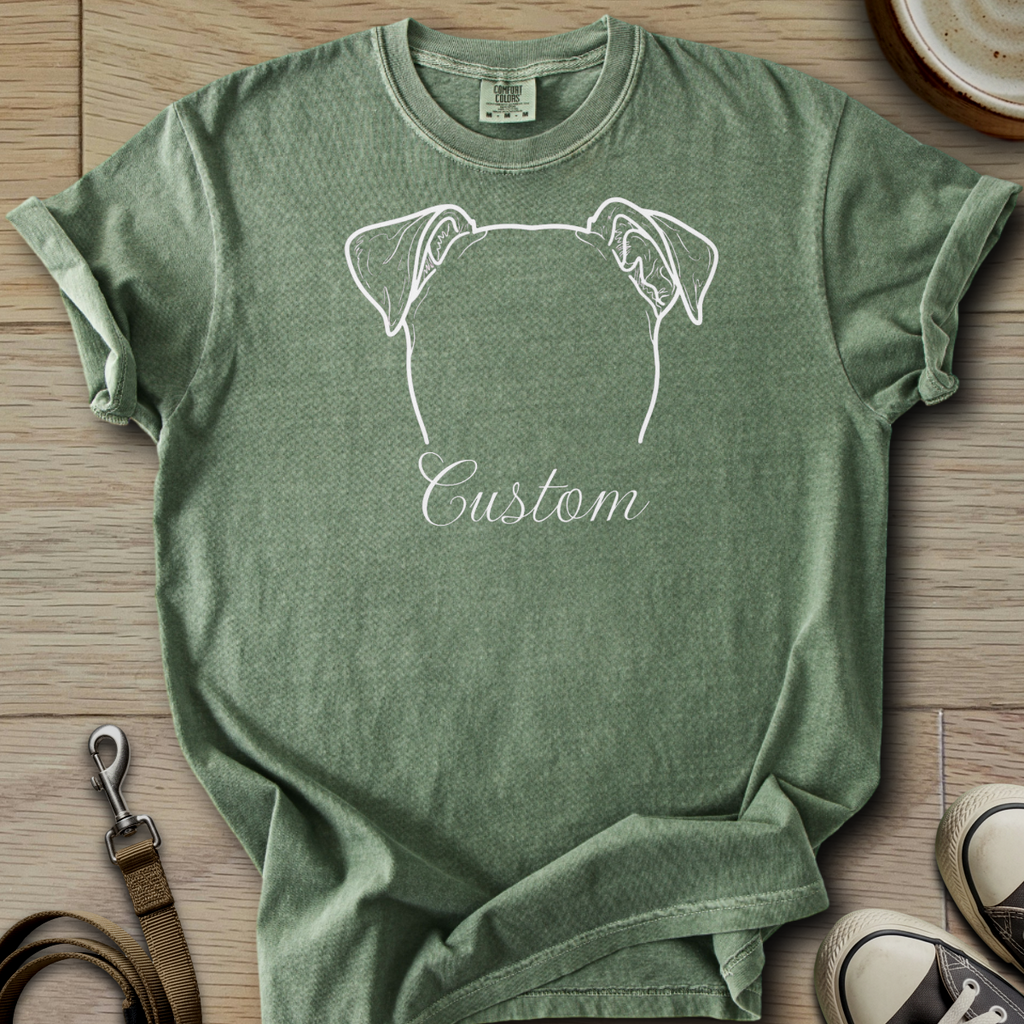 Personalized Name dog silhouette - Parson T-Shirt