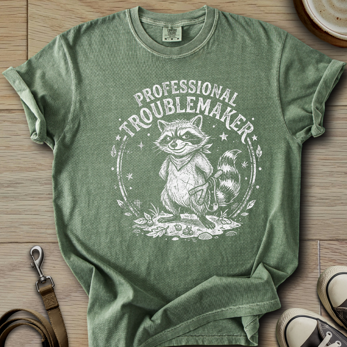 Professional Troublemaker - Racoon T-Shirt