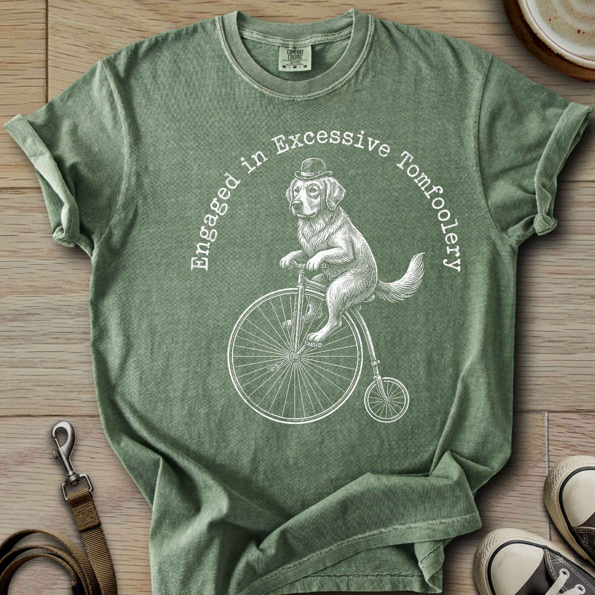 Engaged in Excessive Tomfoolery - Golden T-Shirt