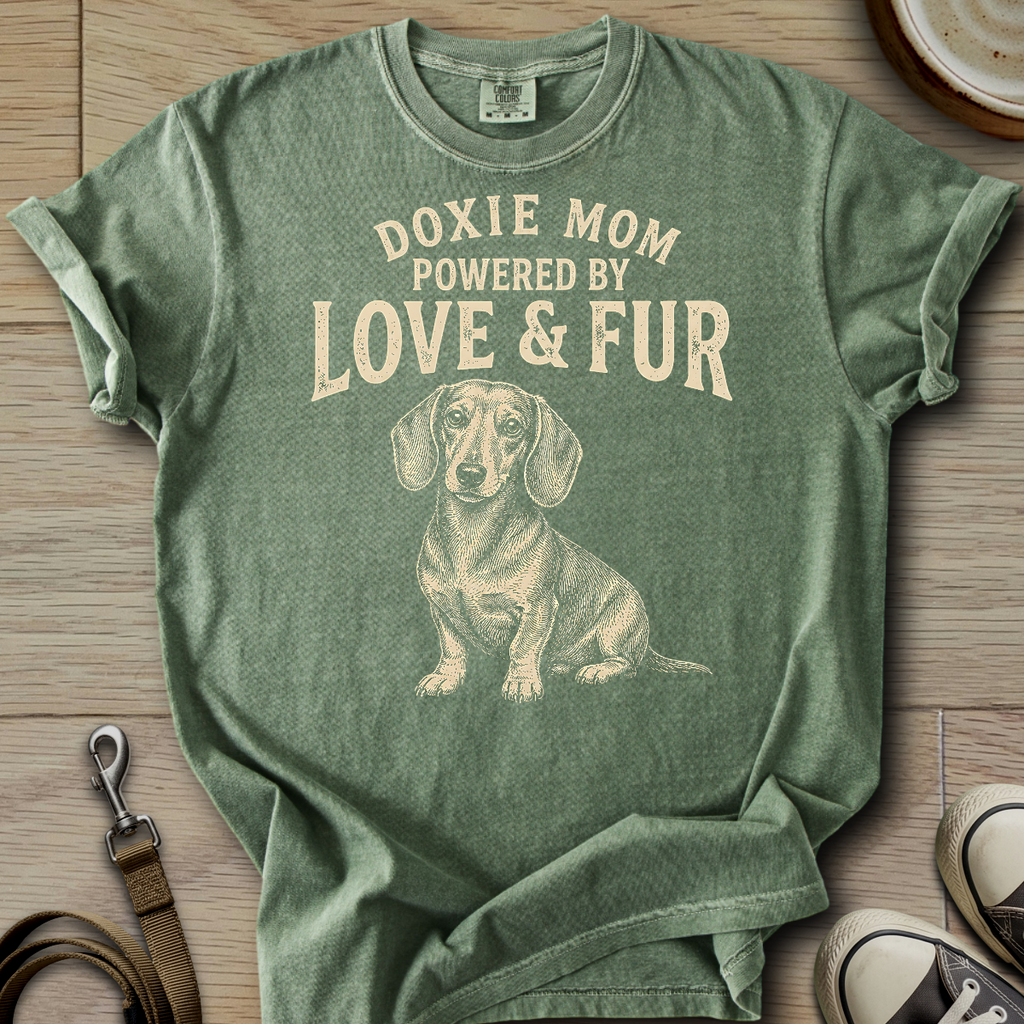 Doxie Mom Love & Fur T-Shirt