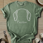 Personalized Name dog silhouette - Doxie T-Shirt