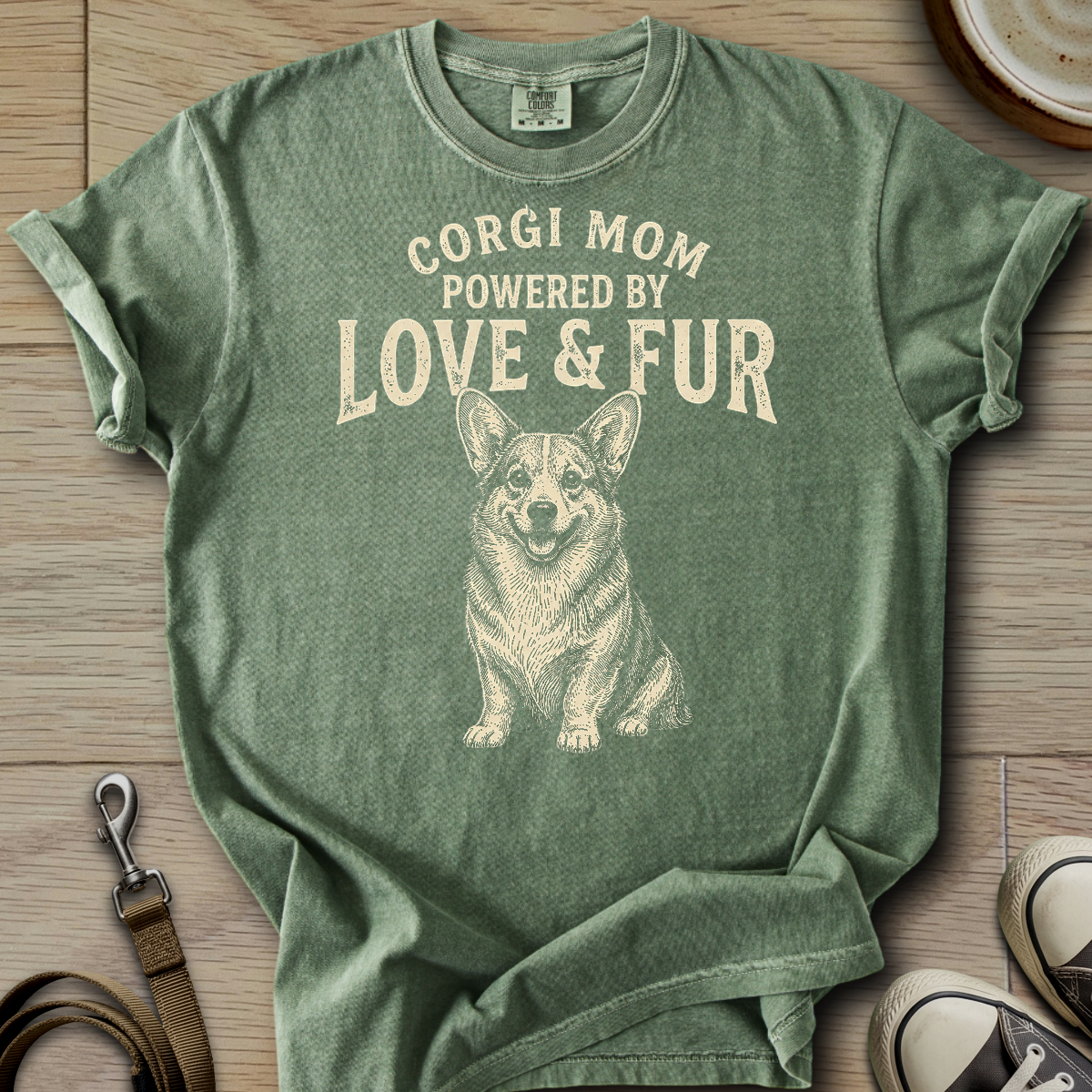 Corgi Mom Love & Fur T-Shirt