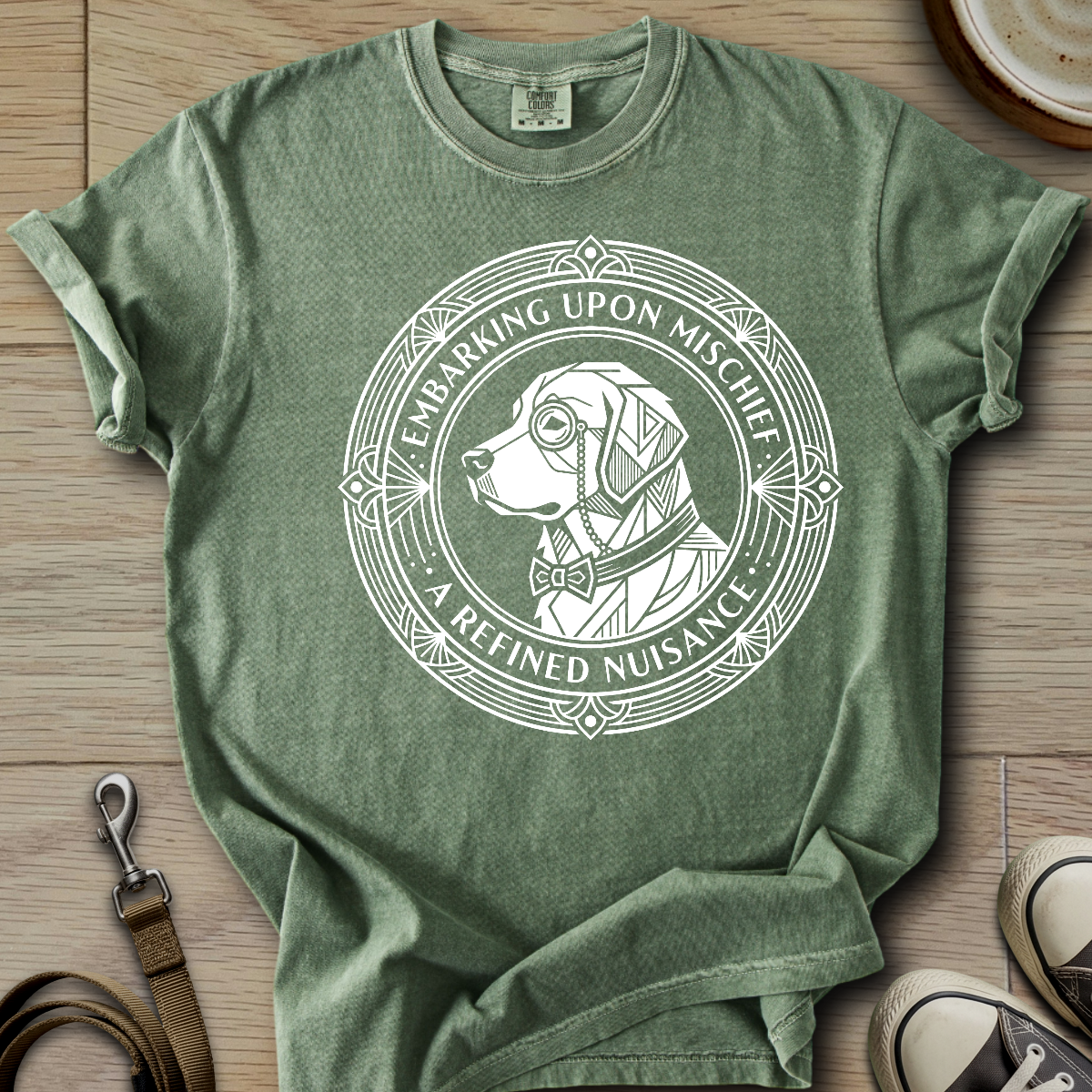 Embarking Upon Mischief - Golden T-Shirt