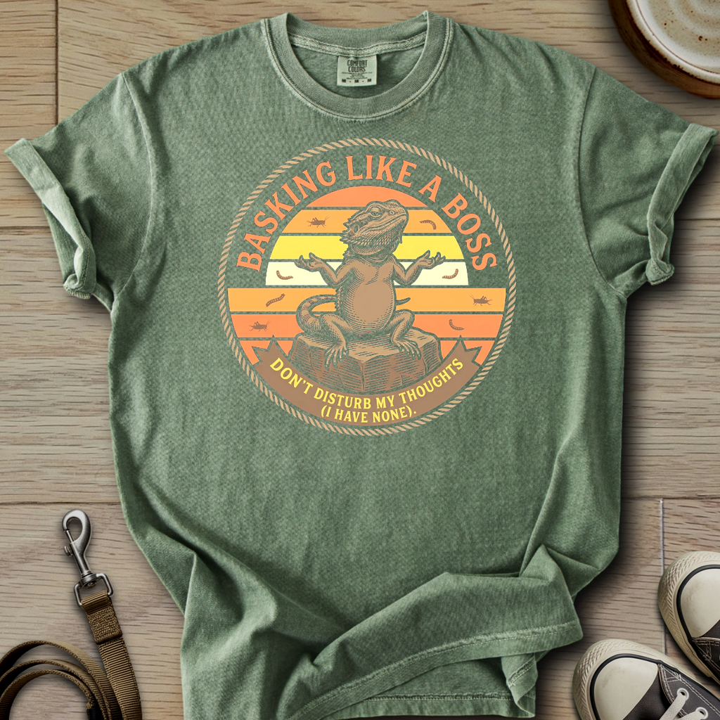 Basking Like a Boss - Beardie T-Shirt