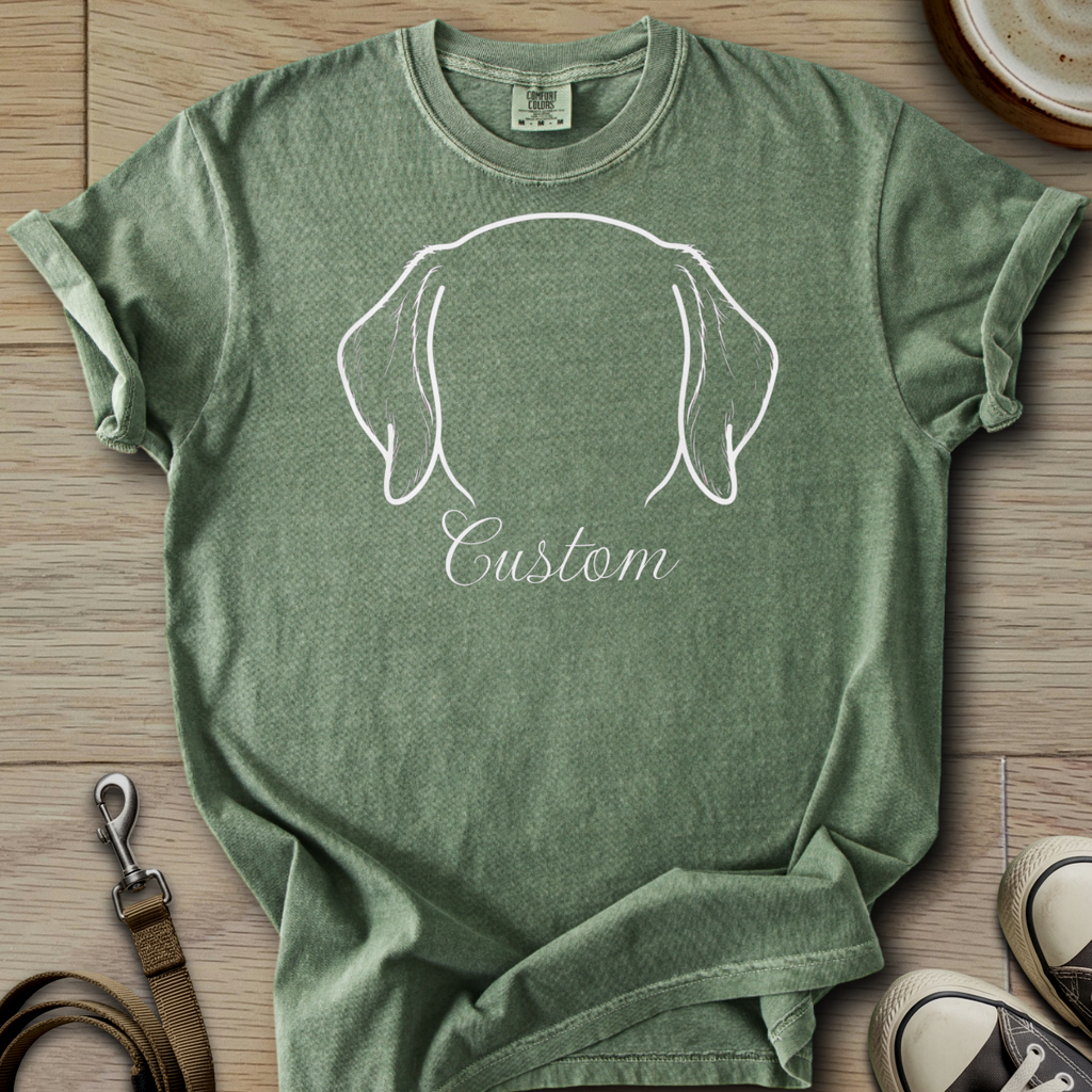 Personalized Name dog silhouette - Labrador T-Shirt