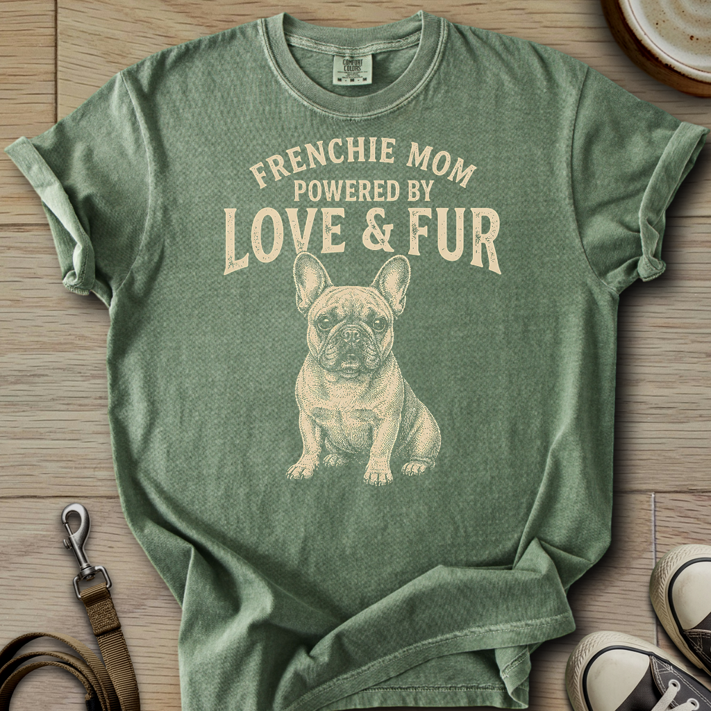 Frenchie Mom Love & Fur T-Shirt