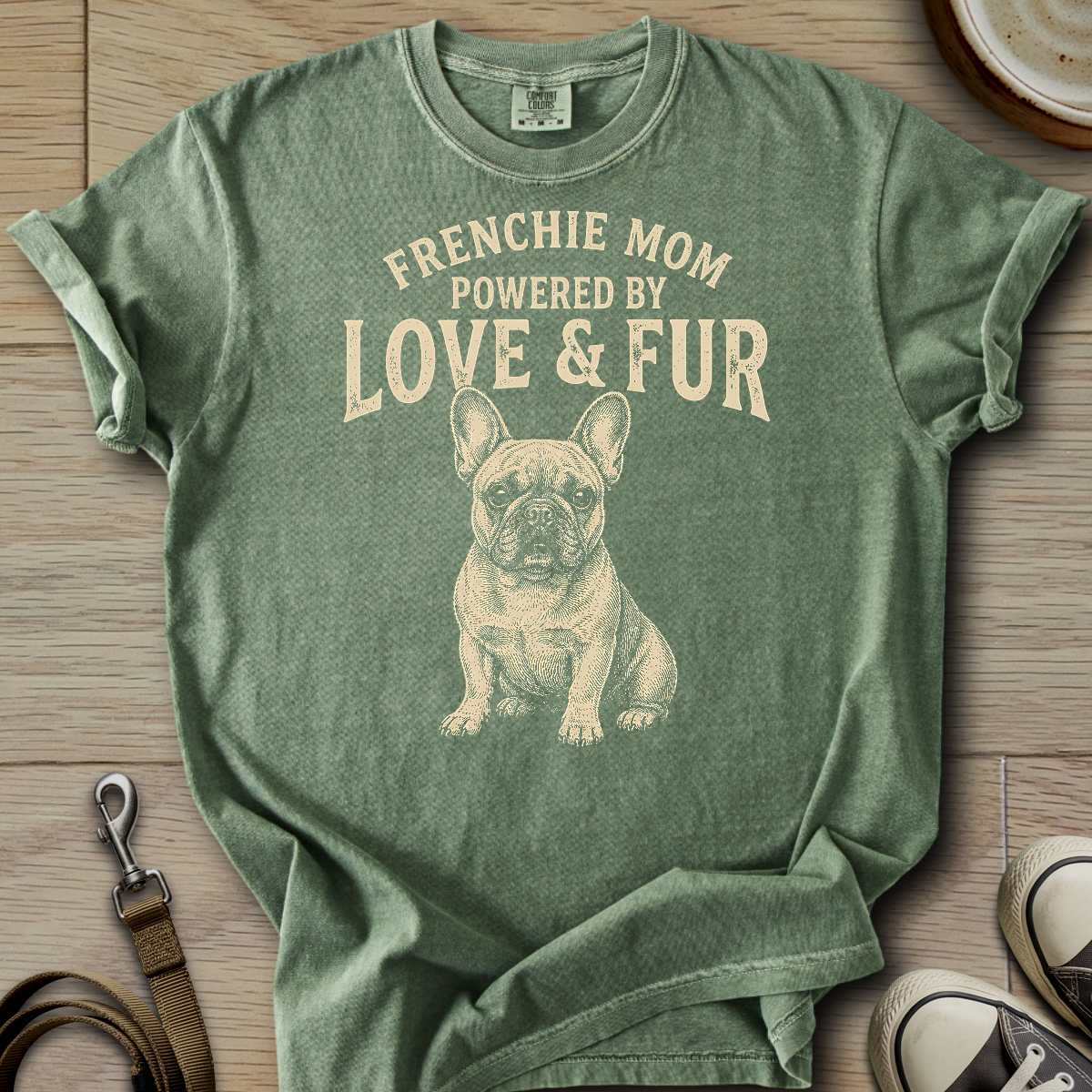 Frenchie Mom Love & Fur T-Shirt