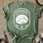 Hibernation is a Lifestyle - Hedgie T-Shirt