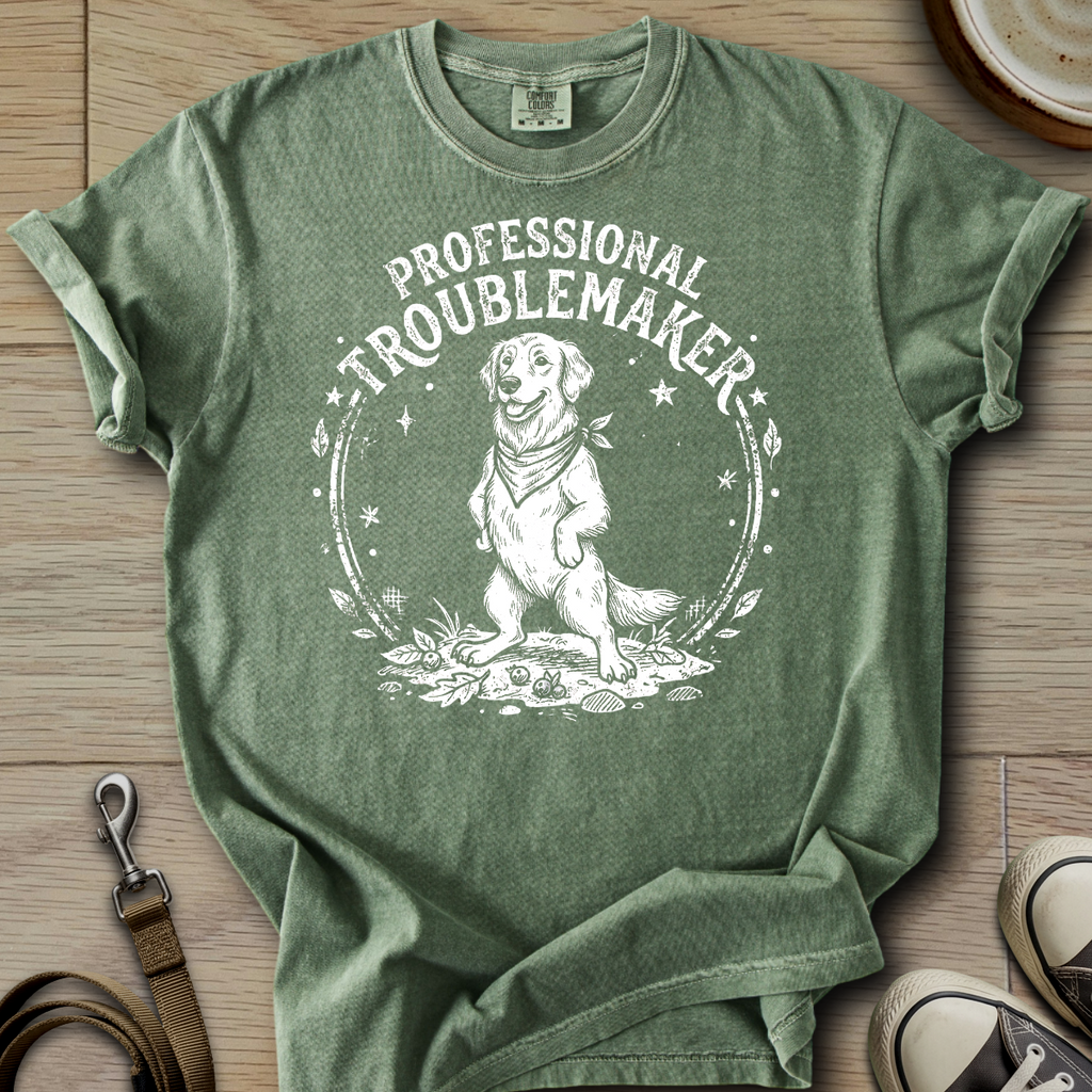 Professional Troublemaker - Golden T-Shirt