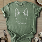 Personalized Name dog silhouette - Corgi T-Shirt