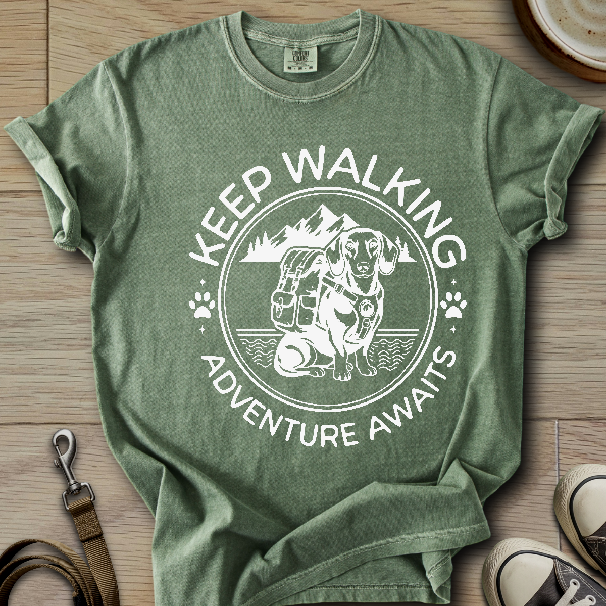 Adventure Awaits - Doxie T-Shirt