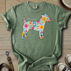 Personalized Name dog silhouette - Parson T-Shirt
