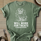 Will Work for Treats - Labrador T-Shirt