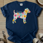 Personalized Name dog silhouette - Parson T-Shirt