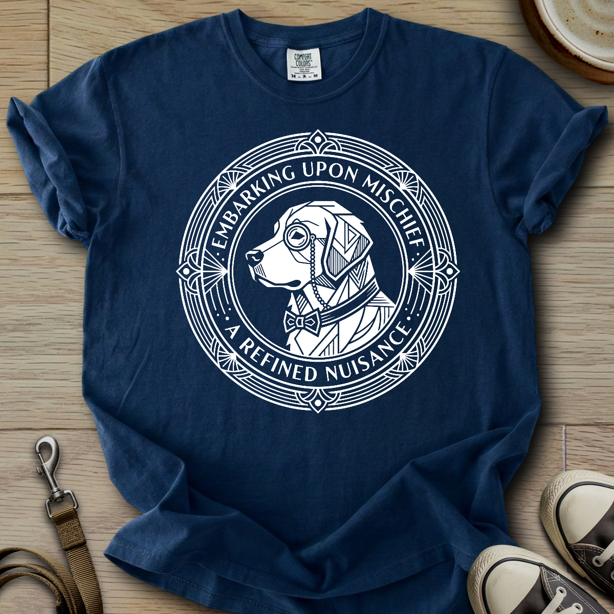 Embarking Upon Mischief - Golden T-Shirt