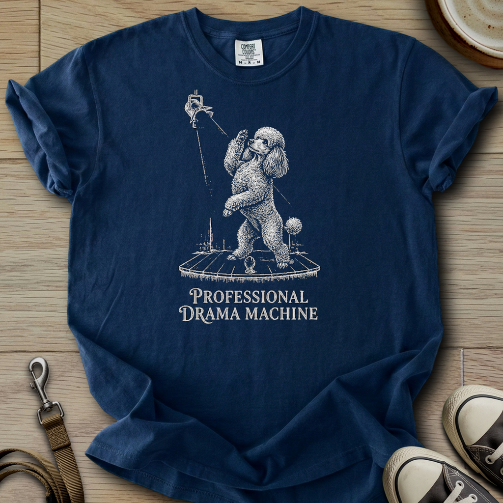 Pro. Drama Machine - Poodle T-Shirt