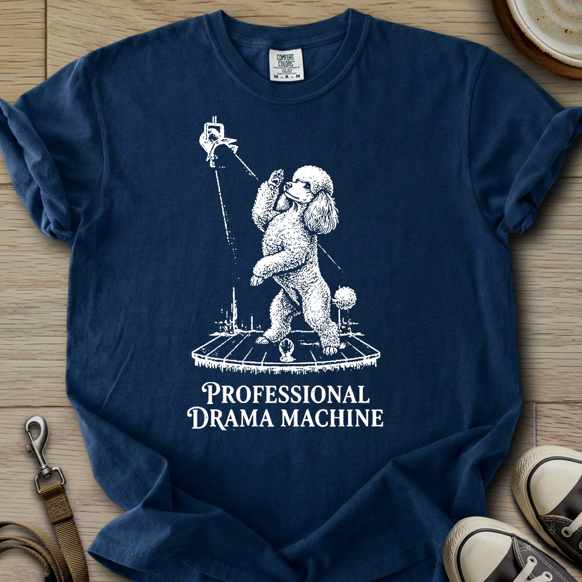 Pro. Drama Machine - Poodle T-Shirt