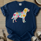 Personalized Name dog silhouette - Labrador T-Shirt