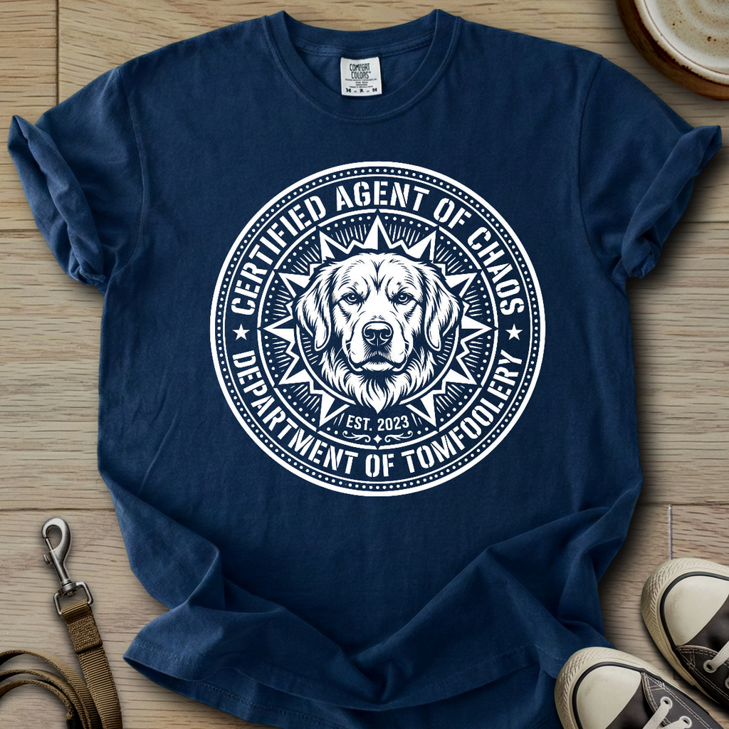 Certified Agent of Chaos - Golden T-Shirt