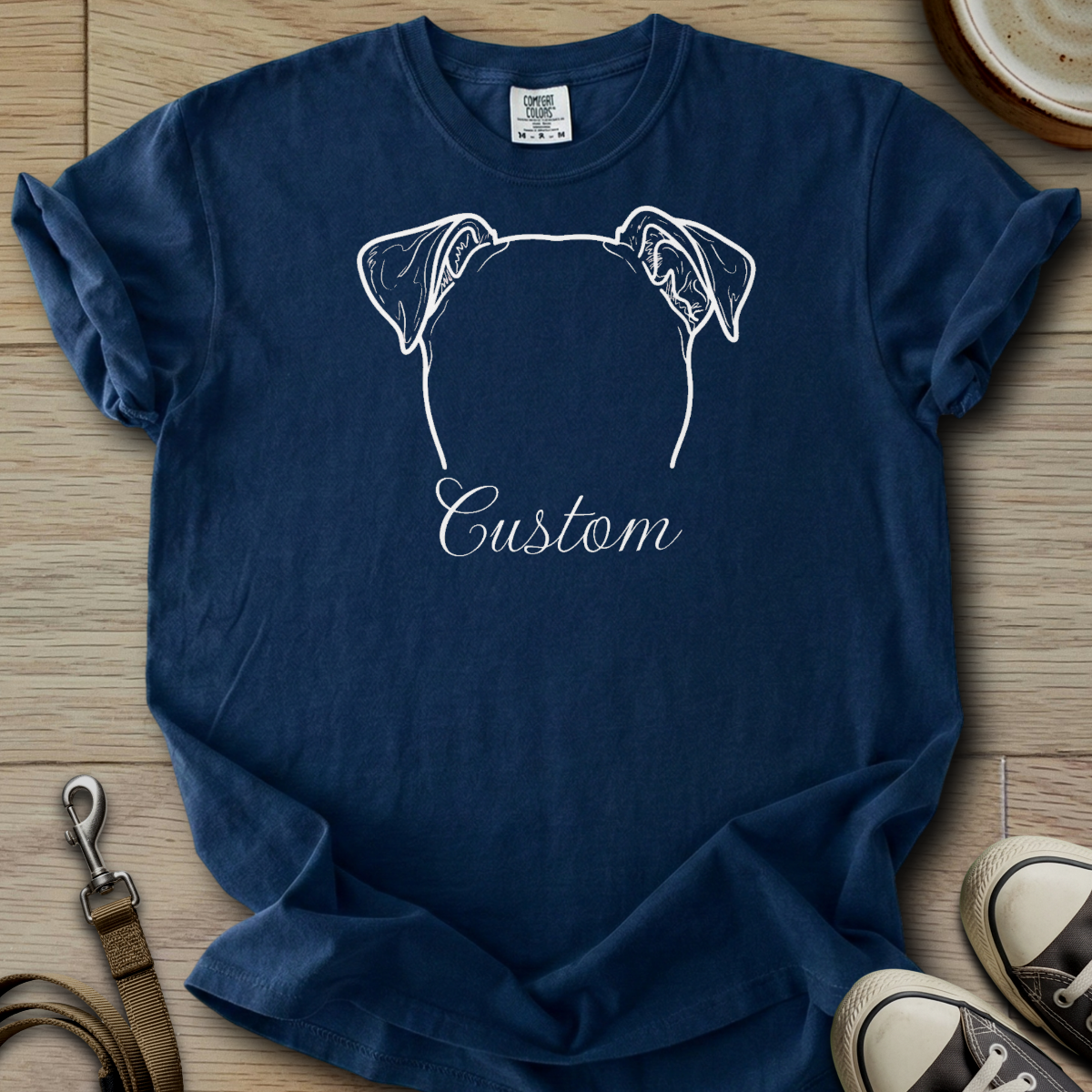 Personalized Name dog silhouette - Parson T-Shirt