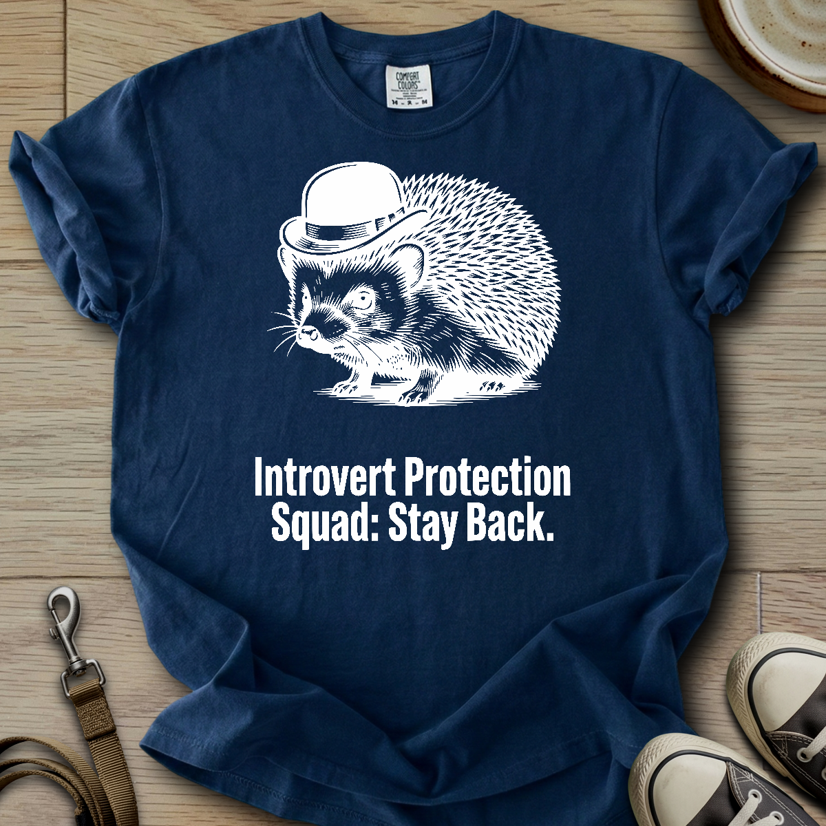 Introvert Protection Squad - Hedgie T-Shirt