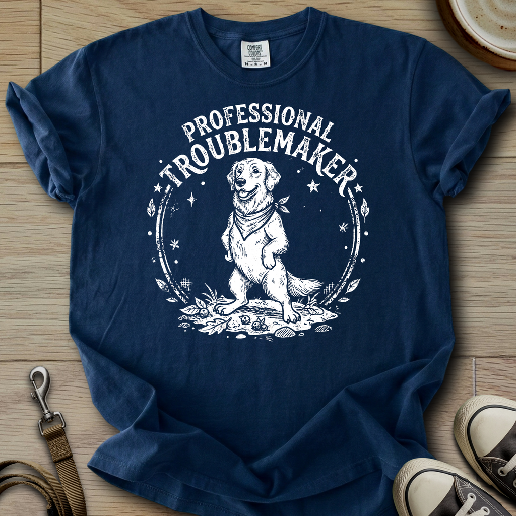 Professional Troublemaker - Golden T-Shirt