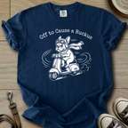 Off to Cause a Ruckus - Frenchie T-Shirt