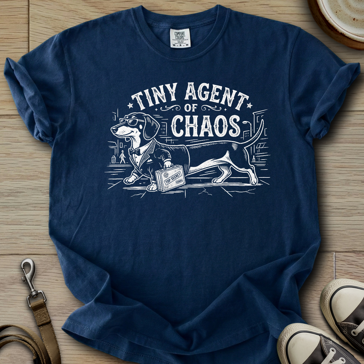 Tiny Agent of Chaos - Doxie T-Shirt