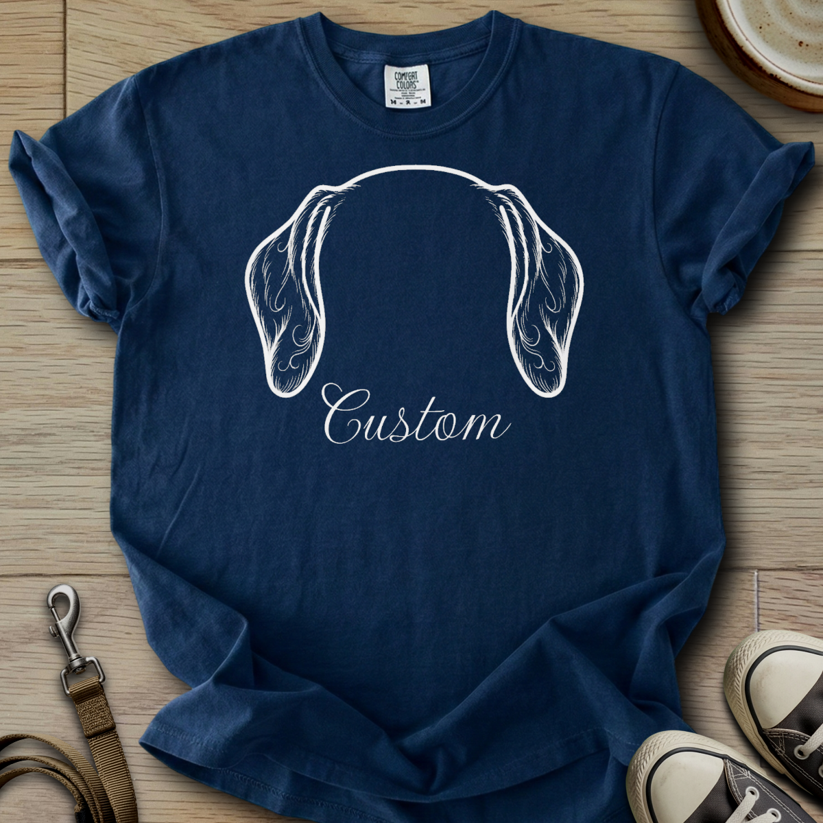 Personalized Name dog silhouette - Doxie T-Shirt
