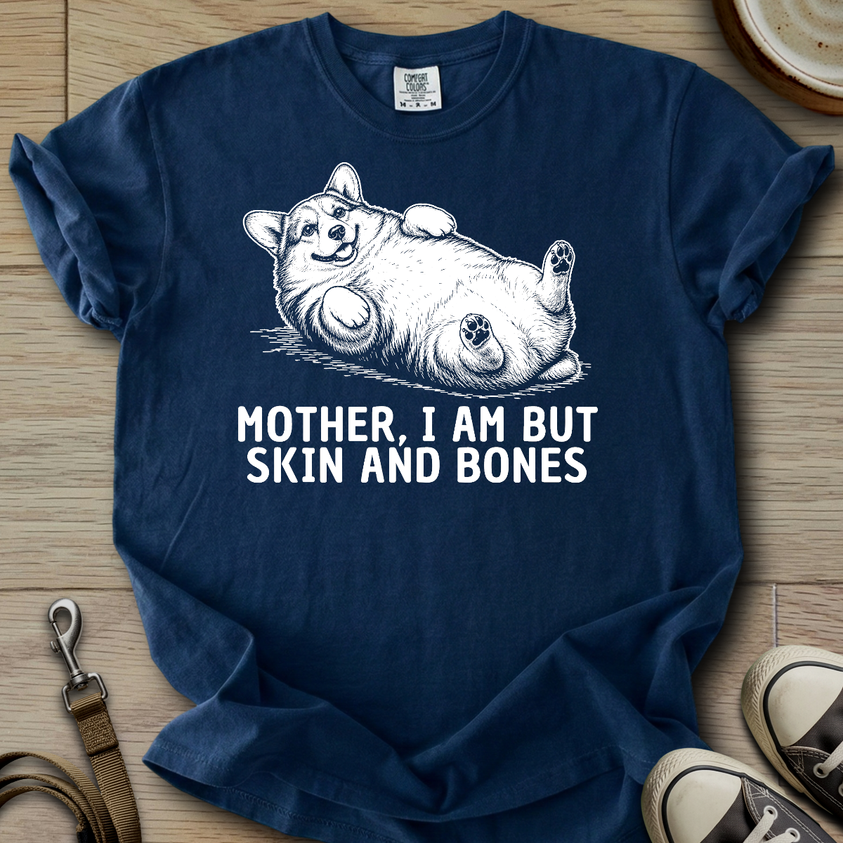 Skin and Bones - Corgi T-Shirt