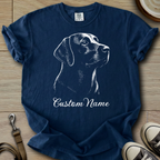 Custom Name dog silhouette - Labrador T-Shirt