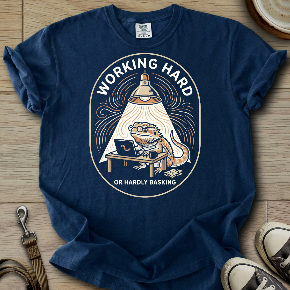 Working Hard - Beardie T-Shirt