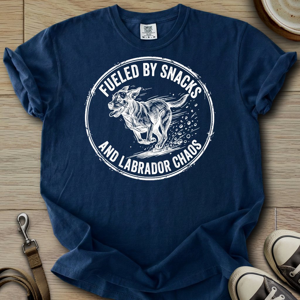 Fueled by Snacks - Labrador T-Shirt
