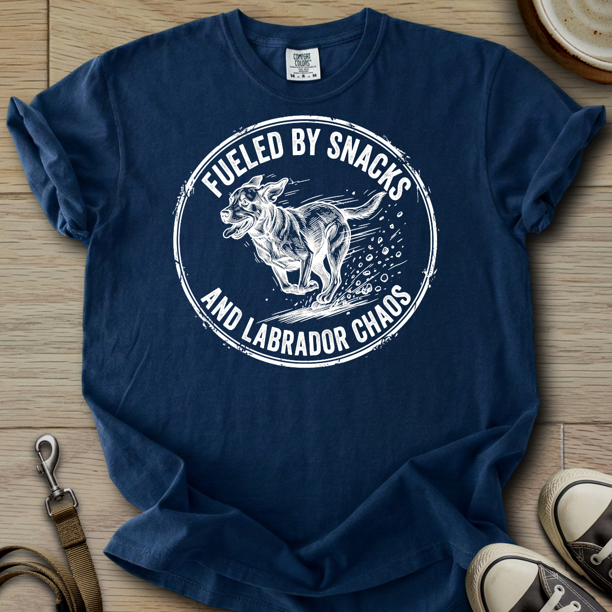 Fueled by Snacks - Labrador T-Shirt