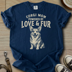 Corgi Mom Love & Fur T-Shirt