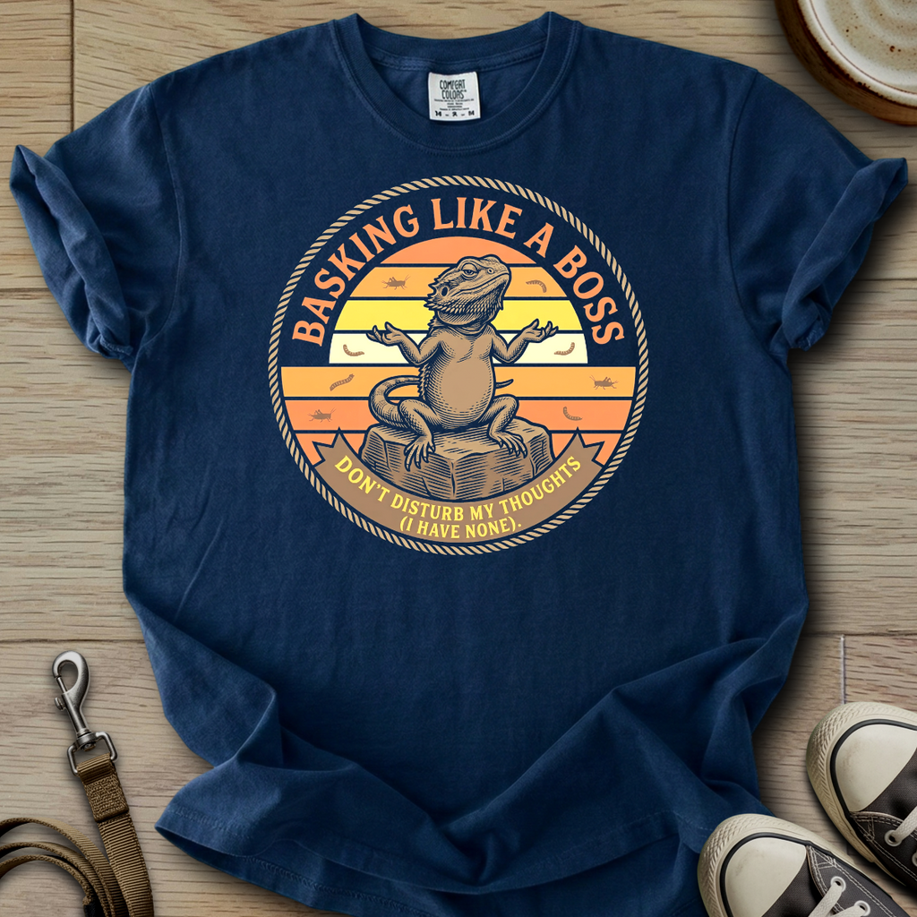 Basking Like a Boss - Beardie T-Shirt