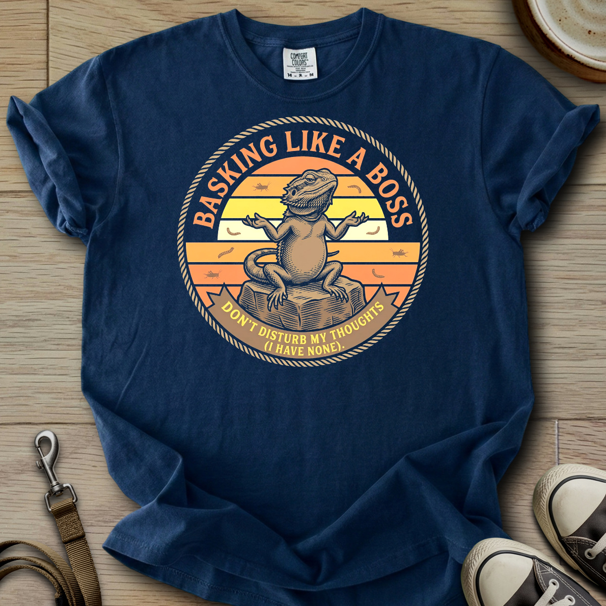 Basking Like a Boss - Beardie T-Shirt