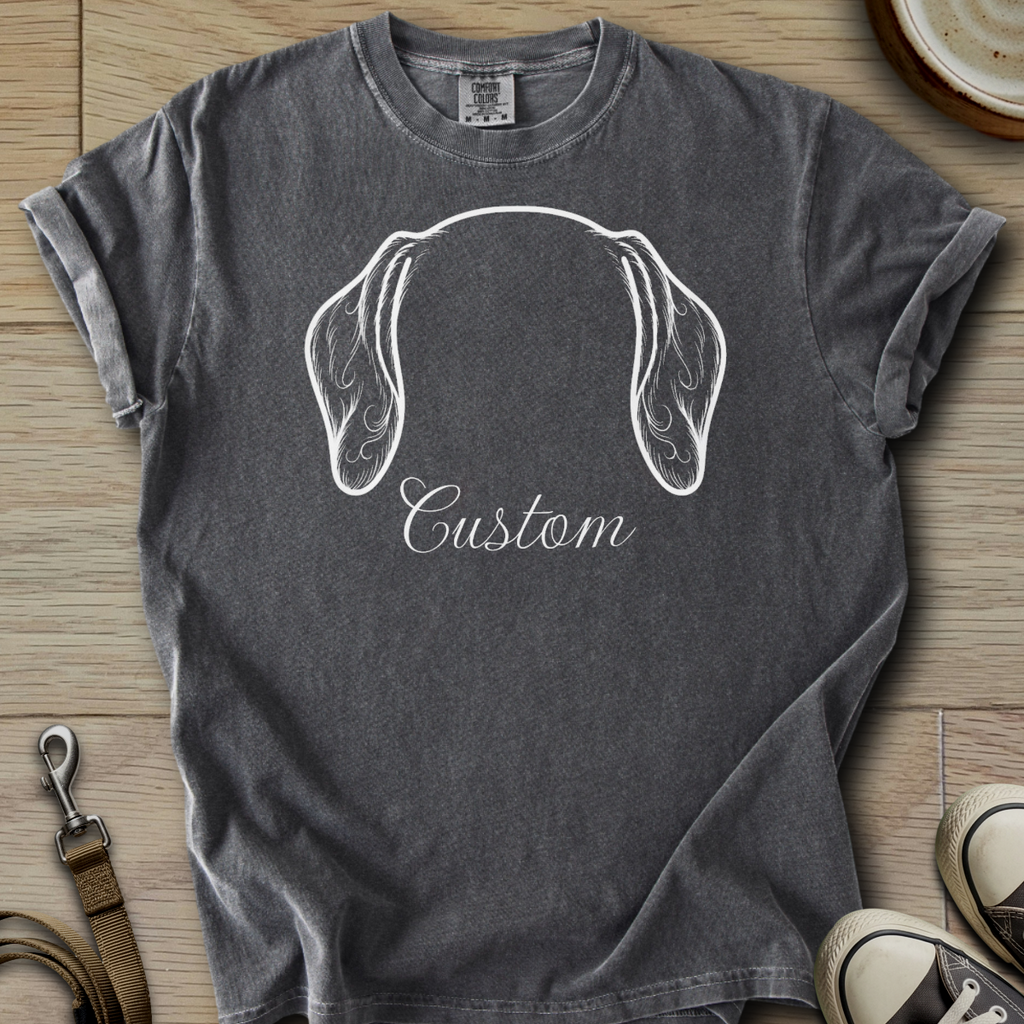 Personalized Name dog silhouette - Doxie T-Shirt