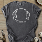 Personalized Name dog silhouette - Doxie T-Shirt