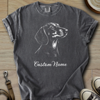 Custom Name dog silhouette - Doxie T-Shirt