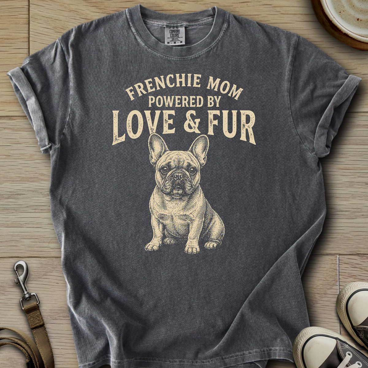 Frenchie Mom Love & Fur T-Shirt