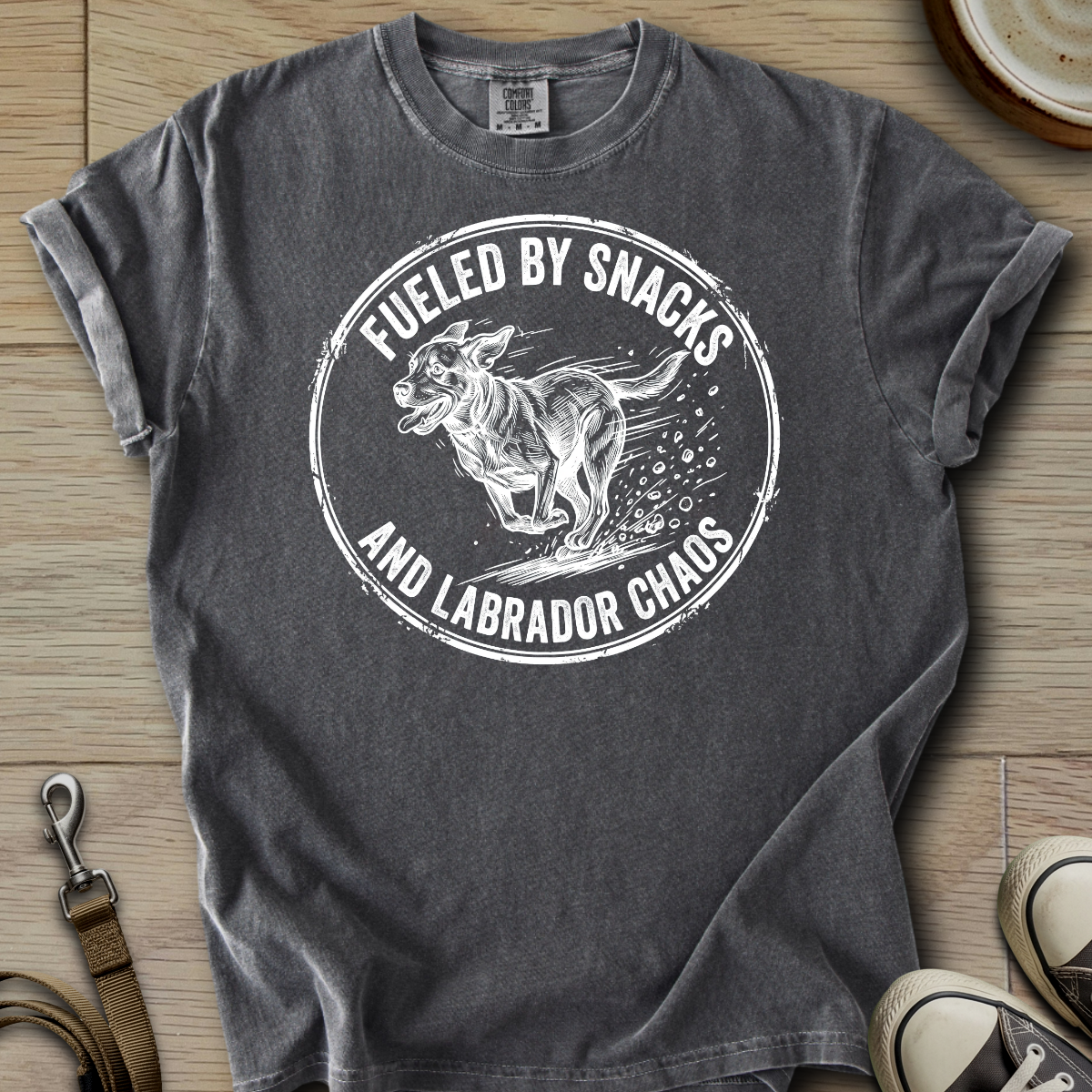 Fueled by Snacks - Labrador T-Shirt