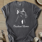 Custom Name dog silhouette - Frenchie T-Shirt